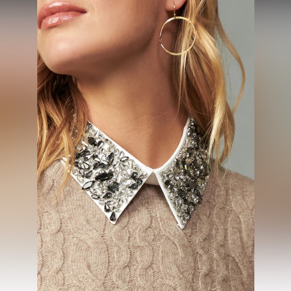 Anthropologie Rhinestone Collar